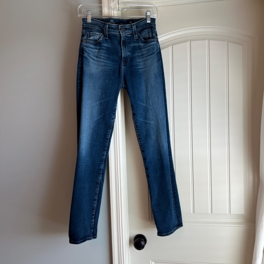 AG premium denim.  Mari High Rise size 26R.